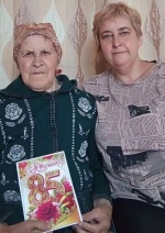 Получатель социальных услуг из Романовки отмечает юбилей!