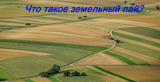 Что такое земельный пай?