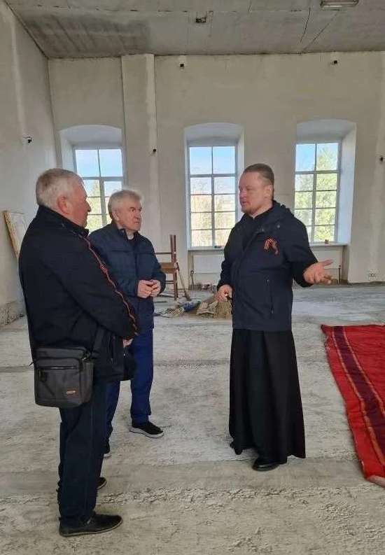 Ремонтные работы в храме Рождества Христова.